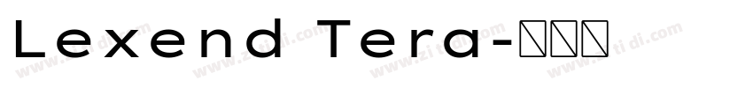 Lexend Tera字体转换